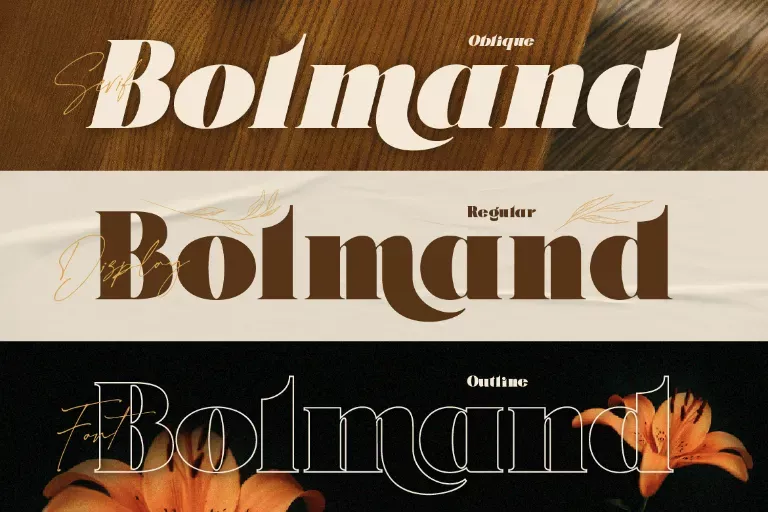 Bolmand Signature Font