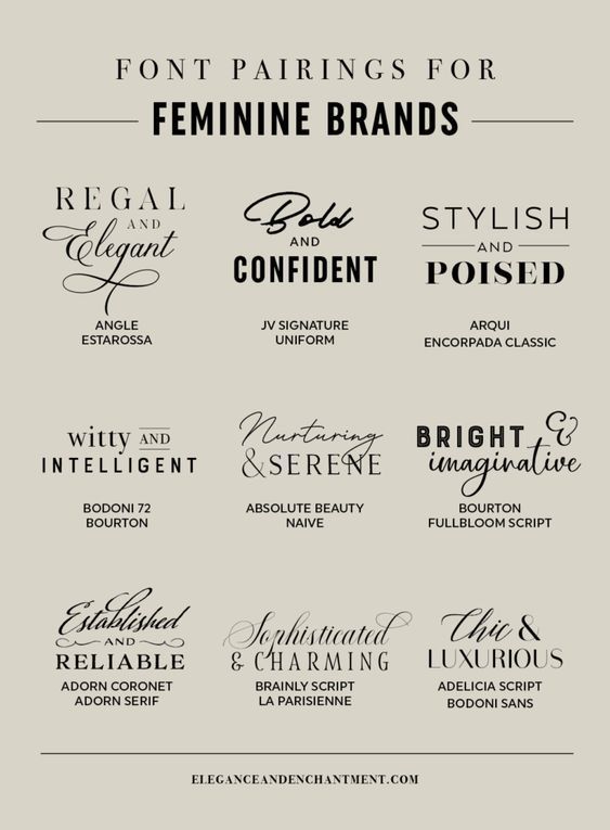 **Free Download!  Modern Font Pairings for Your Feminine Brand.**