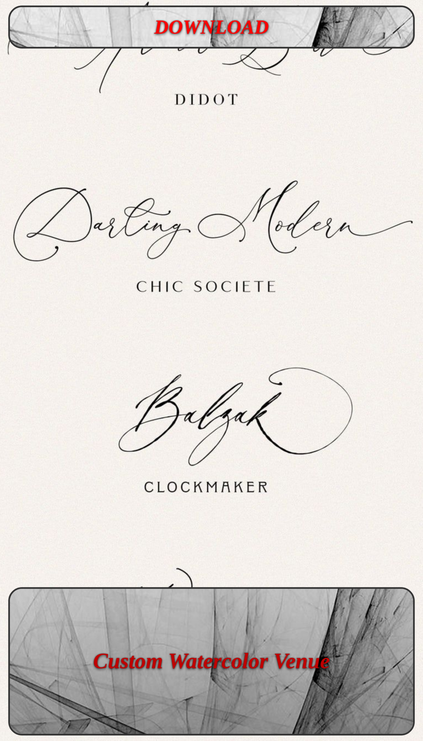 Custom Watercolor Venue