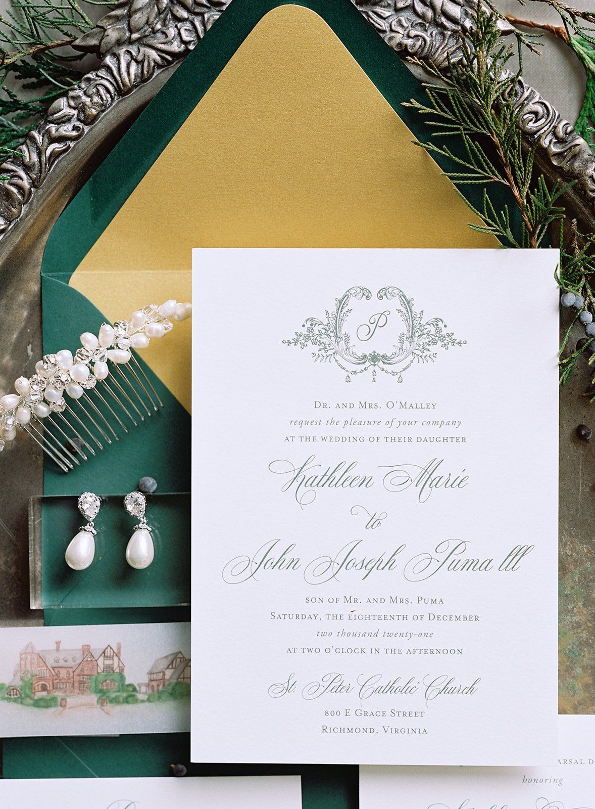 Wedding Venue Watercolor | Custom Watercolor | Wedding Invitation | Wedding Stationery — Reverie Paper Co.