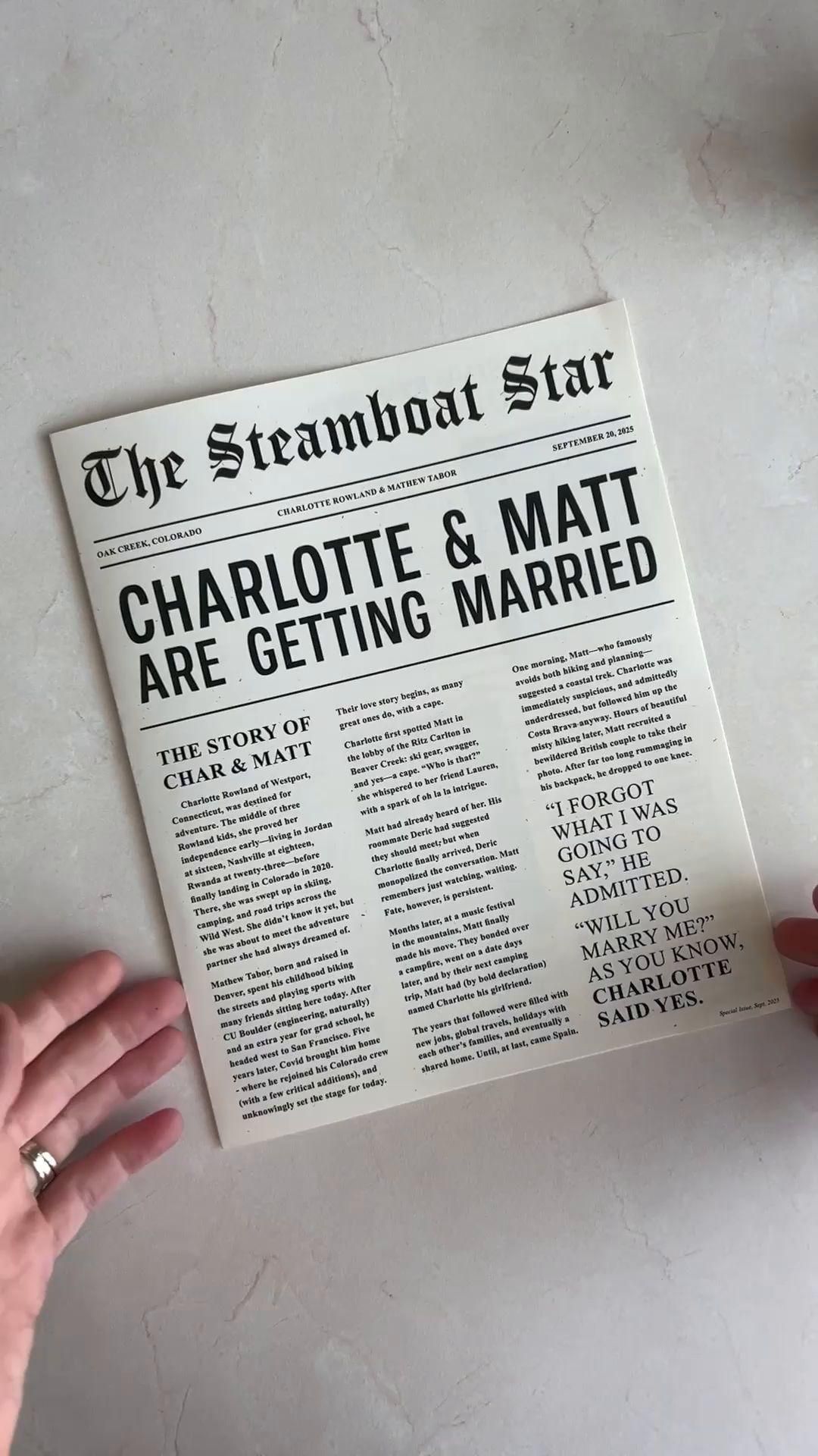 Colorado Wedding Newspaper for Comics, Parent, Wedding Party Features and Landmarks