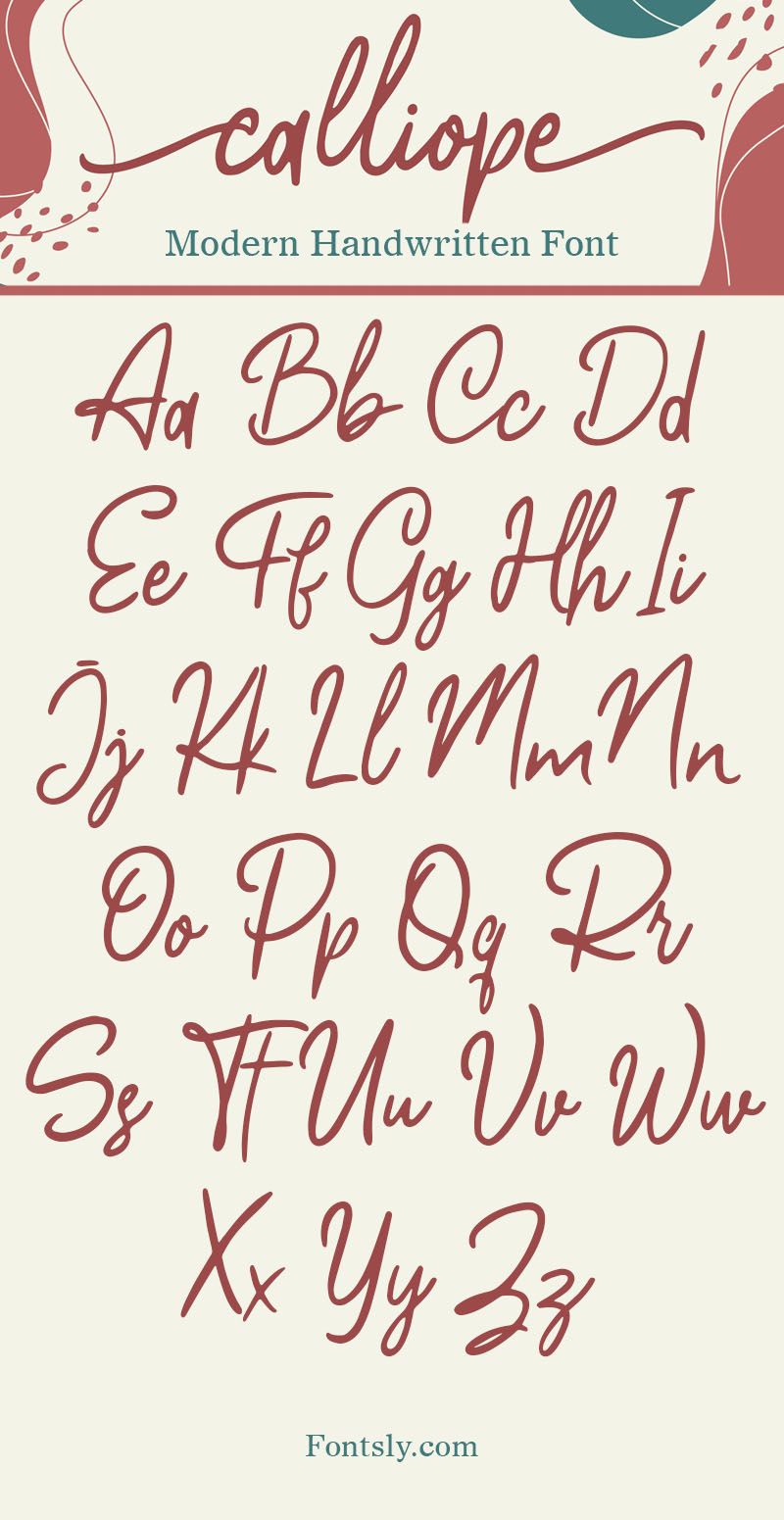 Calliope Modern — Calligraphy Font