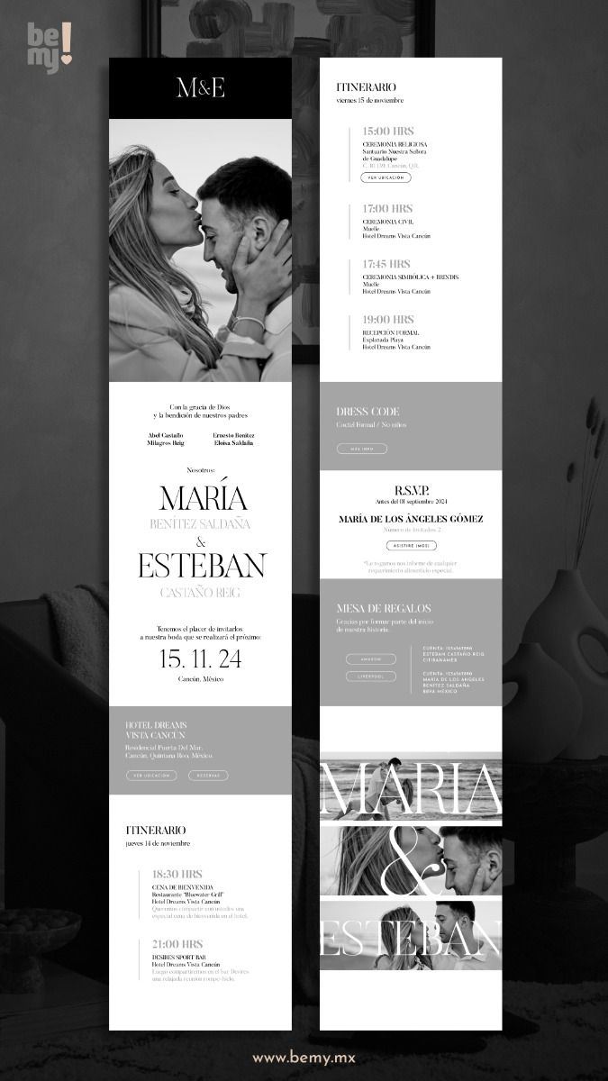 Invitación Digital Boda | BeMy.mx