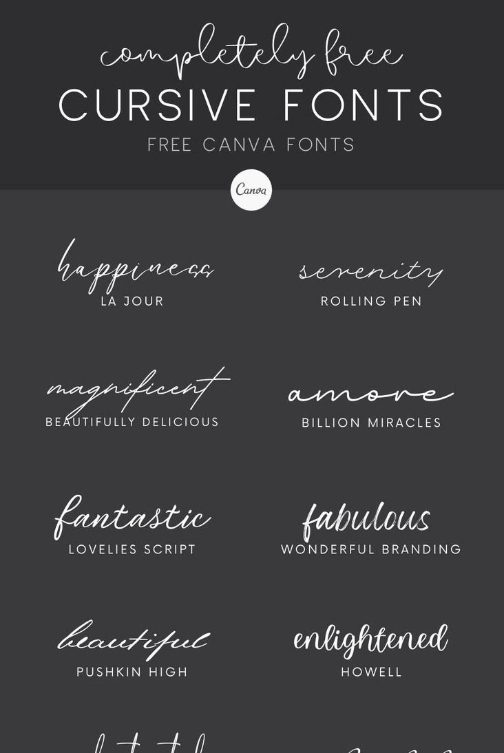 Free Cursive Fonts for Graphic Design — Cursive Letters Font — Wedding Fonts