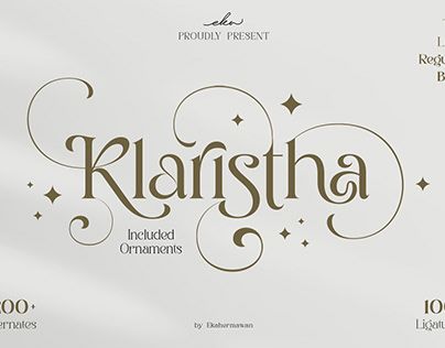 Klaristha Font — Eka Hermawan