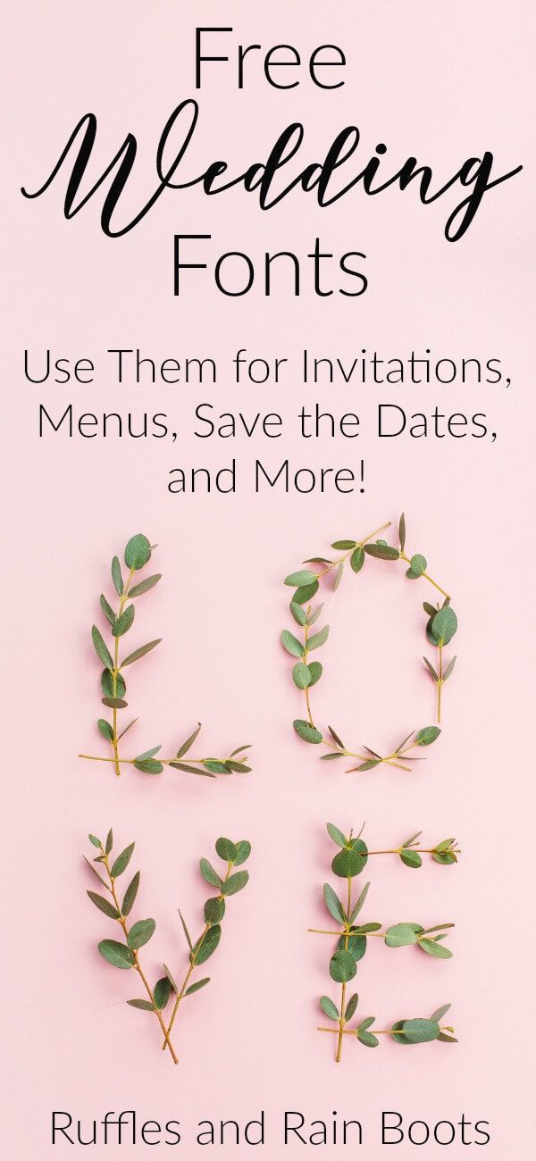 Free Wedding Fonts and Free Wedding Clipart