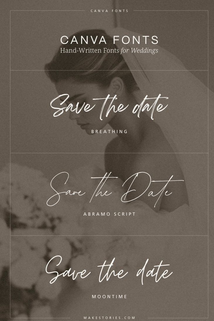 Best Canva Fonts for Wedding Invitations