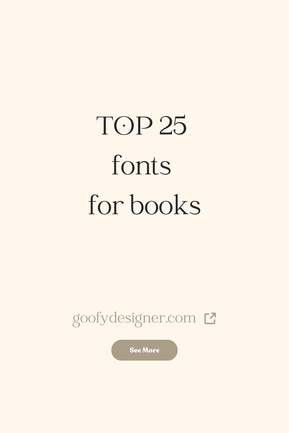 TOP 25 fonts for books