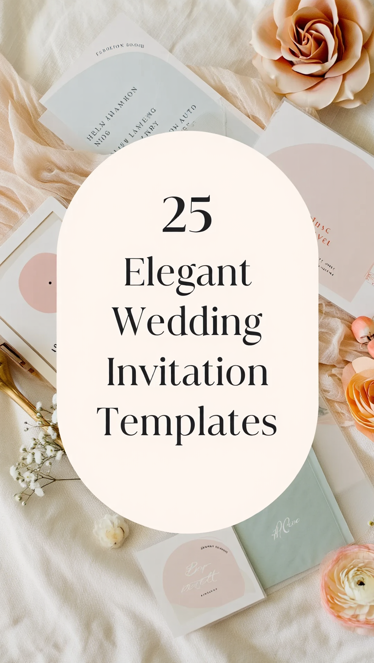 Editable Canva Wedding Invitation Template Soft Shadows Editorial Look