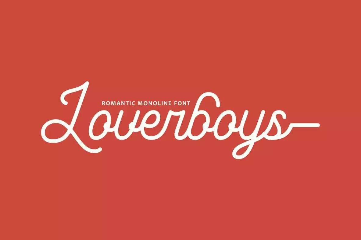 Loverboys Font — Elegant Script Typeface for Romantic Designs