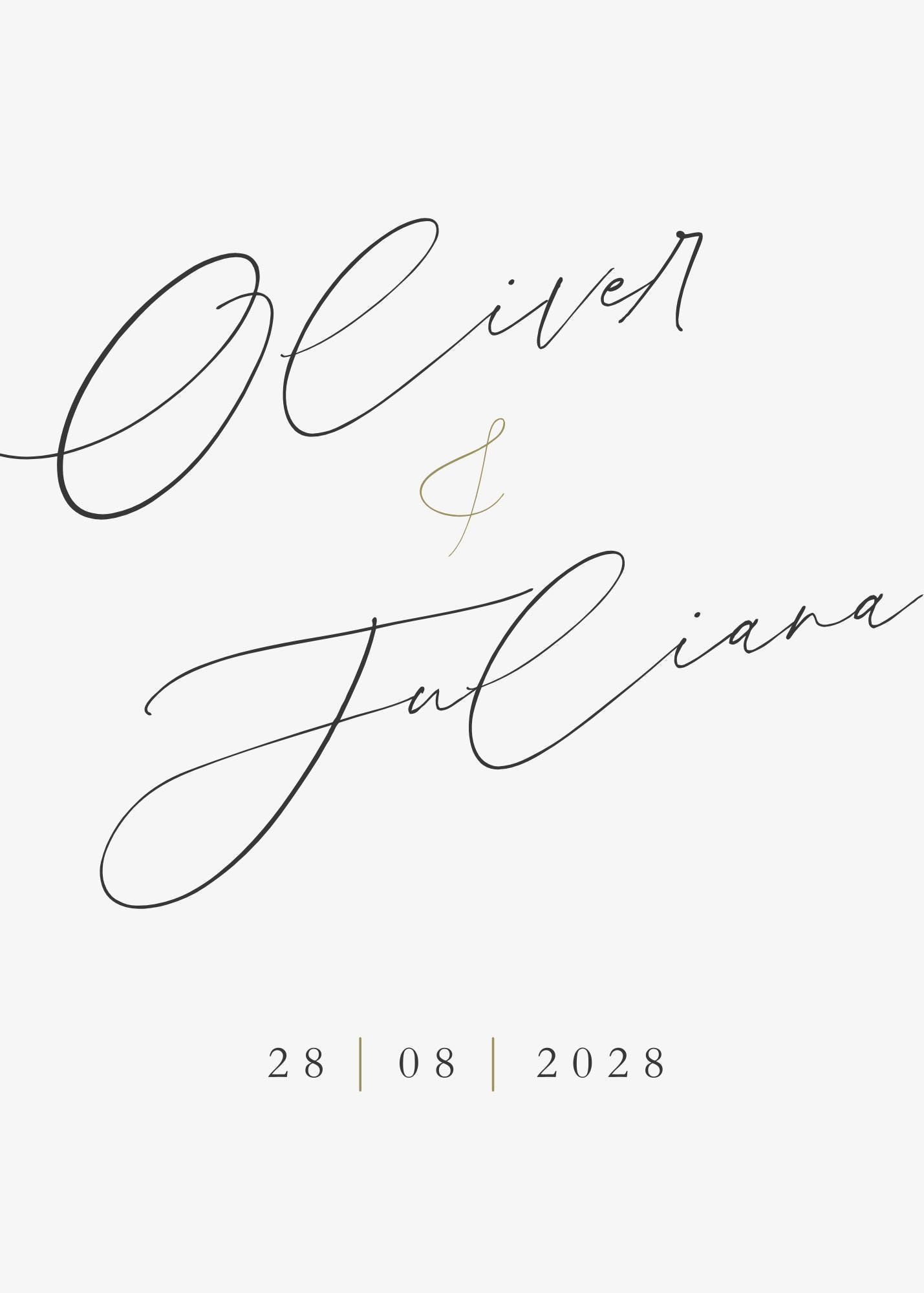 Classic Old Money Wedding Invitation, Minimalist Wedding Invitation Template —