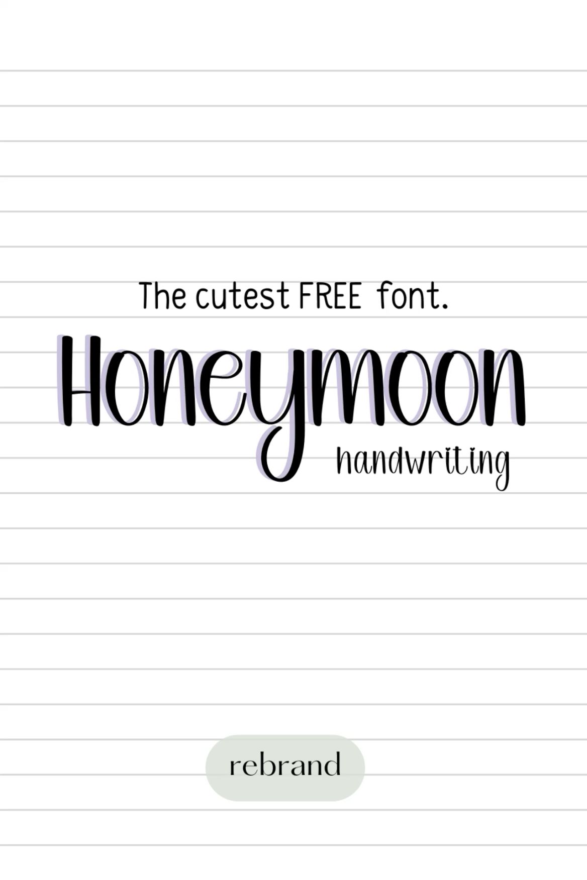 FREE handwriting font for goodnotes, canva, business writing, highlighting, custom font