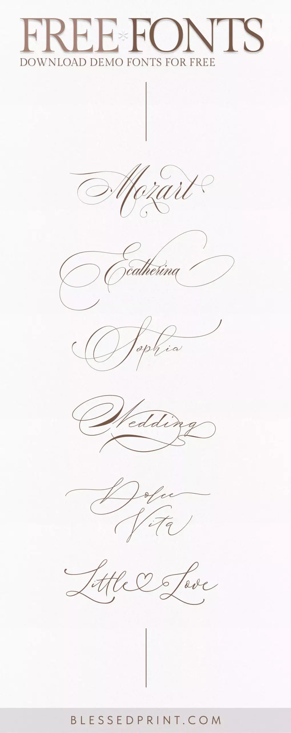 Download free demo fonts | Font shop — Blessed Print🔷