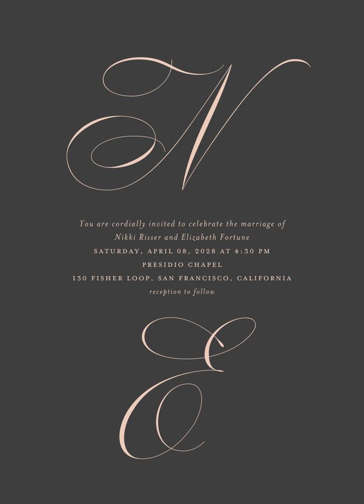 Thorn Type — Wedding Invitation by Zola