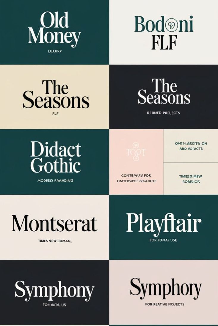 Chic Typography Logos: Minimalist Branding Essentials