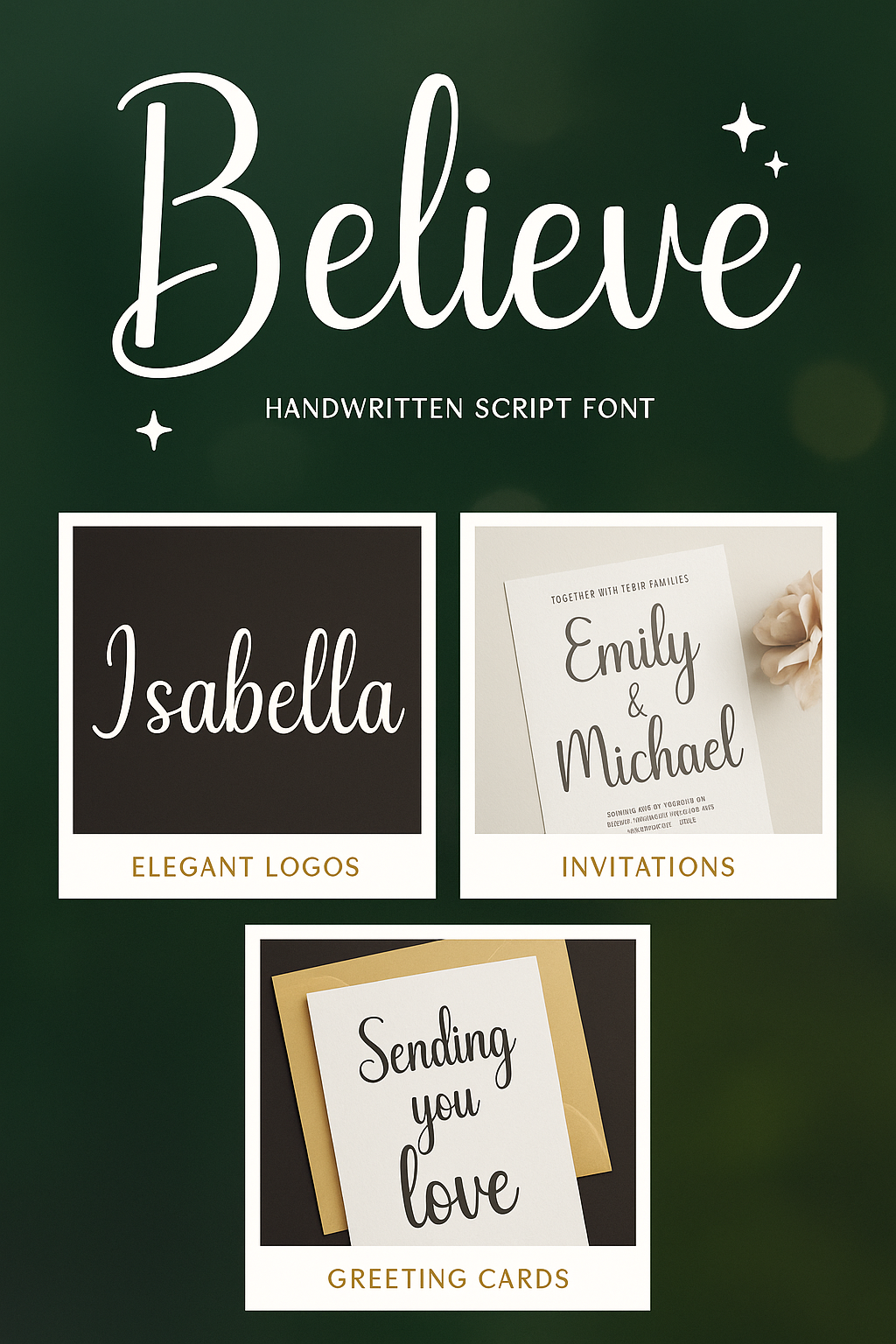 Believe Font – Elegant Handwritten Style for Chic Projects ✨