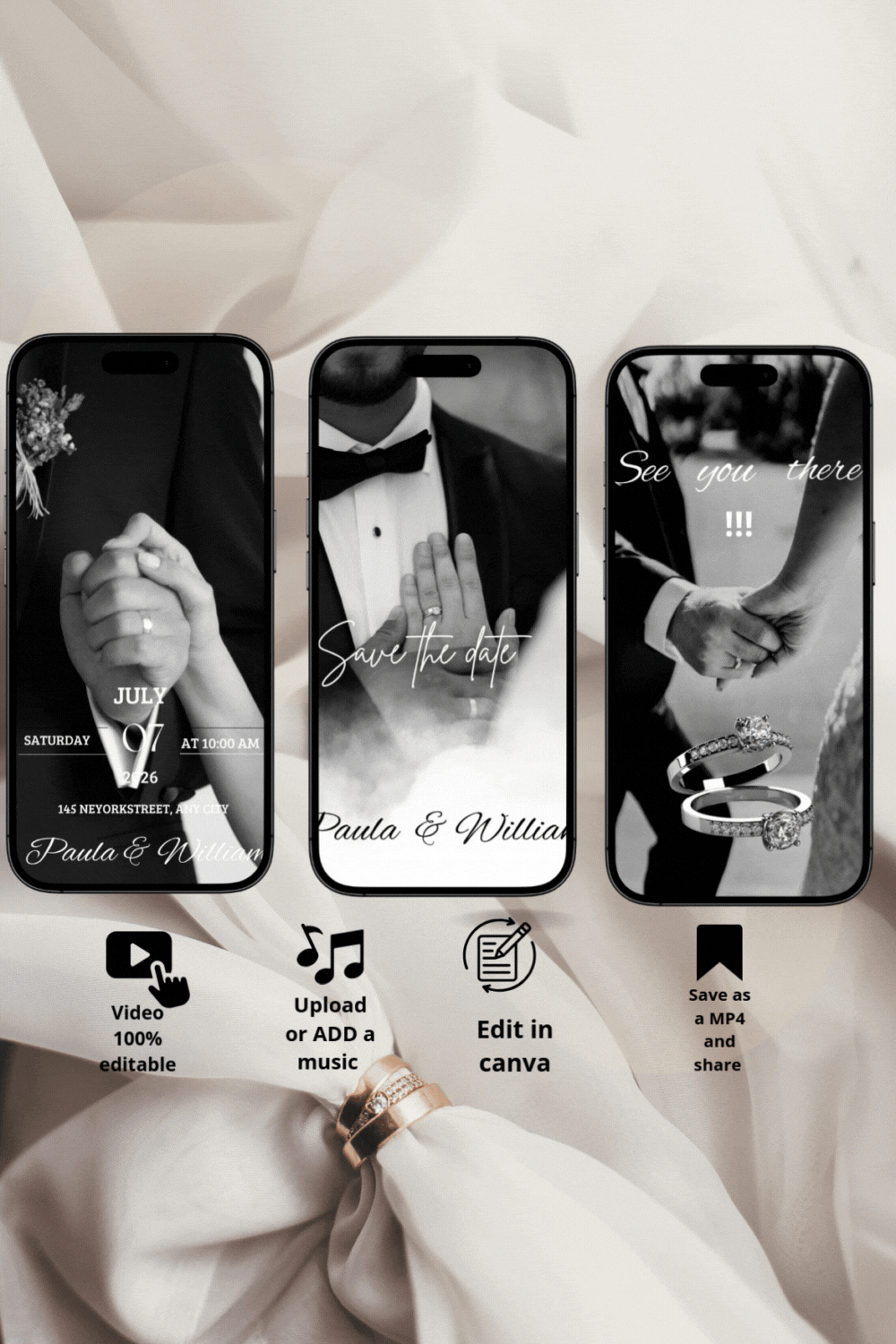 modern wedding invitation,modern wedding invitation, digital wedding invitation