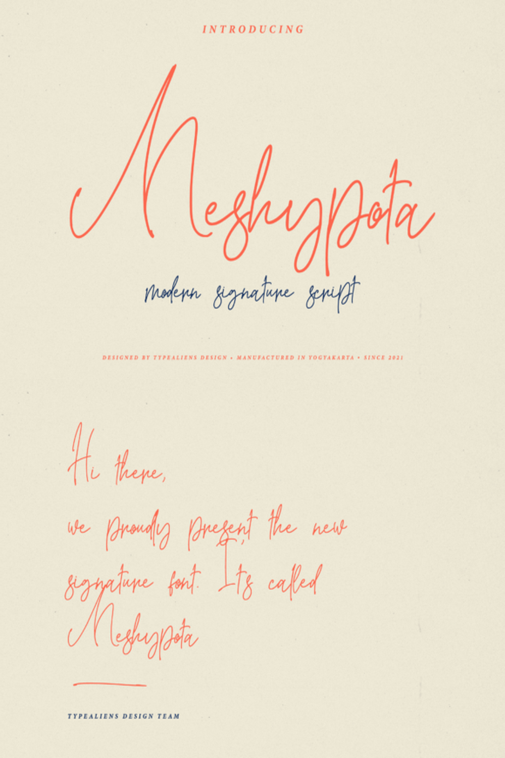 Meshypota Font