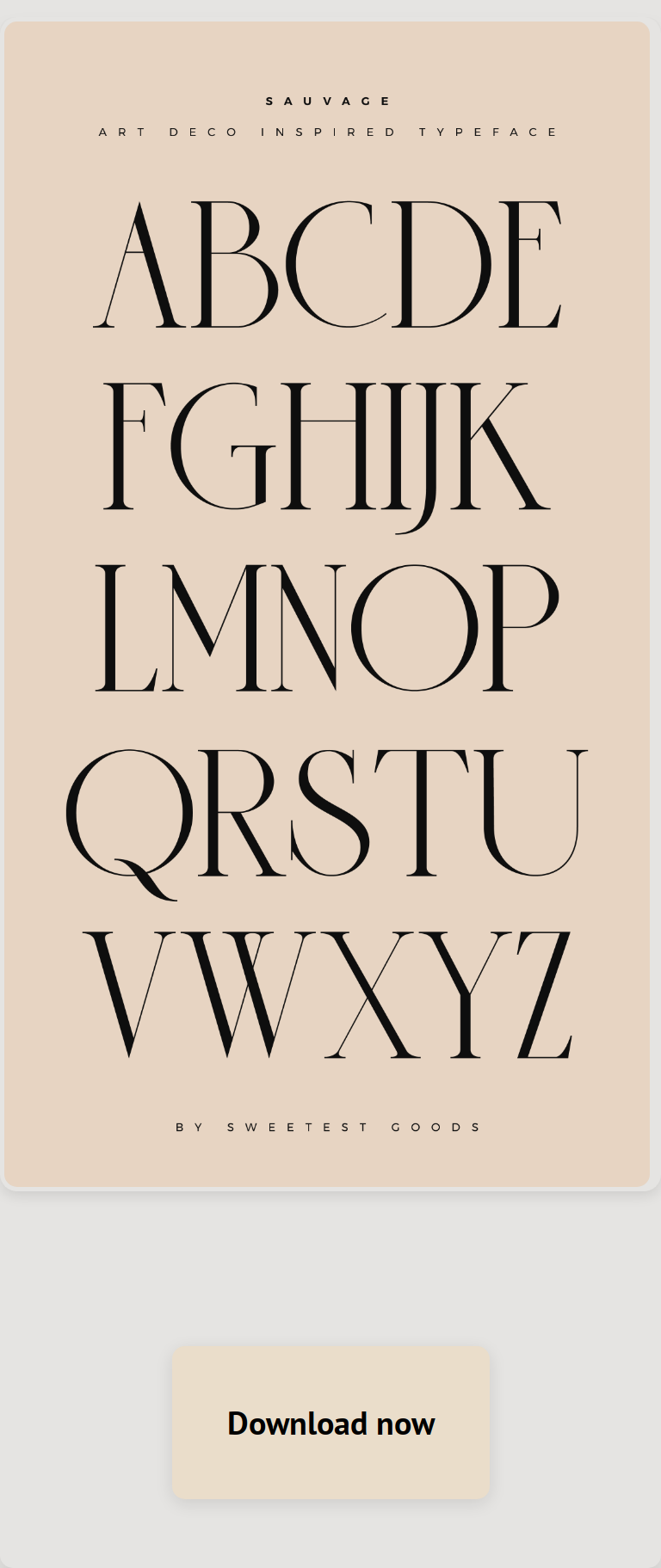 Elegant SAUVAGE Font + 4 Free Logo Templates!