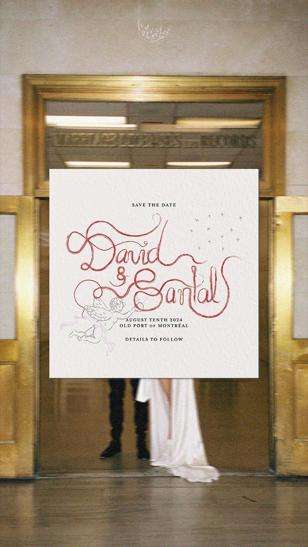 Hosting Club: Custom Save the Date Gif