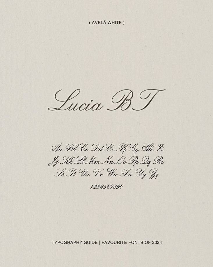 Our Favourite Fonts of 2024: A Curated Collection for Wedding Design — Avelã White | Wedding Websit