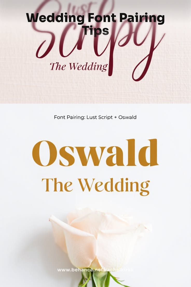 Wedding Font Pairing Tips