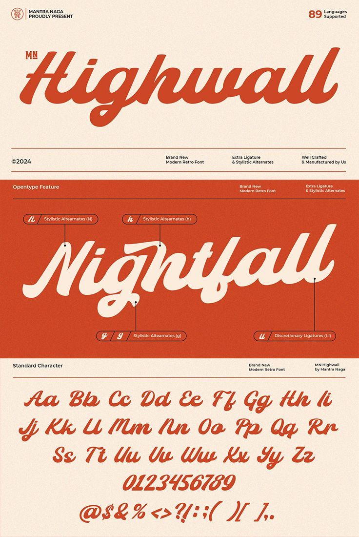 Bring Retro Vibes to Life with MN Highwall Script Typeface 🌟✍️ ✨