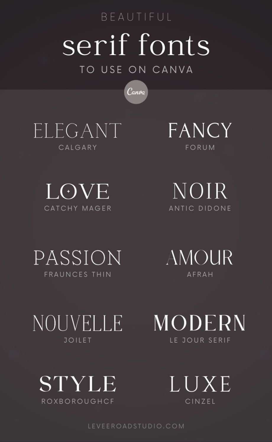 Elegant Serif Fonts — Typography, Wedding Fonts and Calligraphy Font Combo Tips.