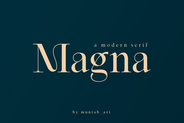Magna | Modern Serif font