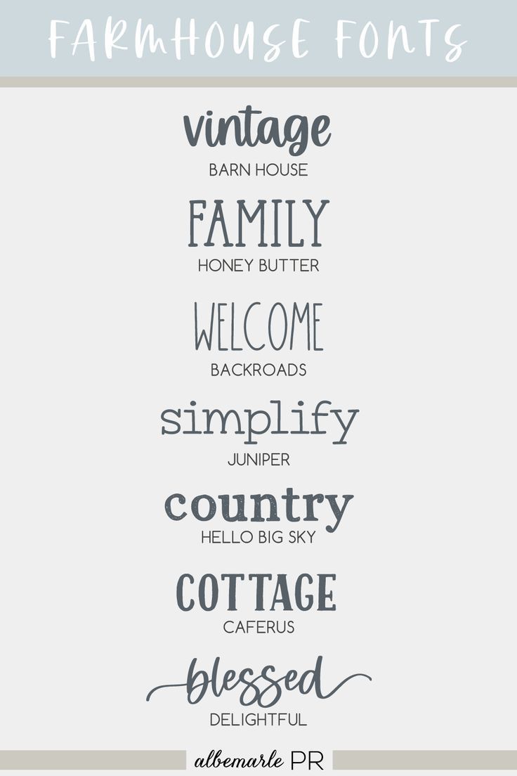 Best Fonts For Signs, Farmhouse Lettering Fonts, Country Writing Fo
