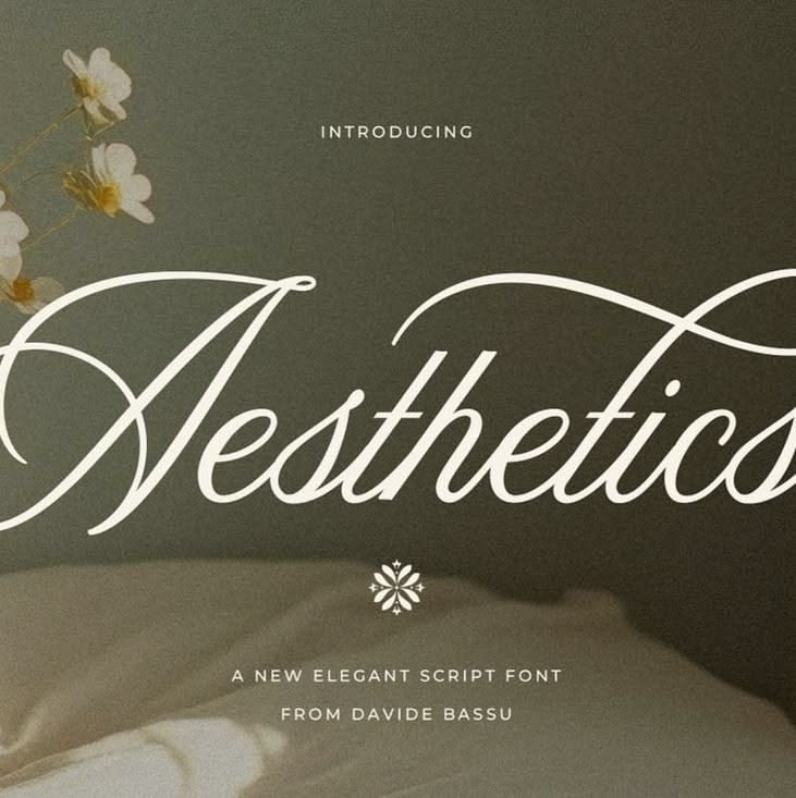 Aesthetics Romantic Script