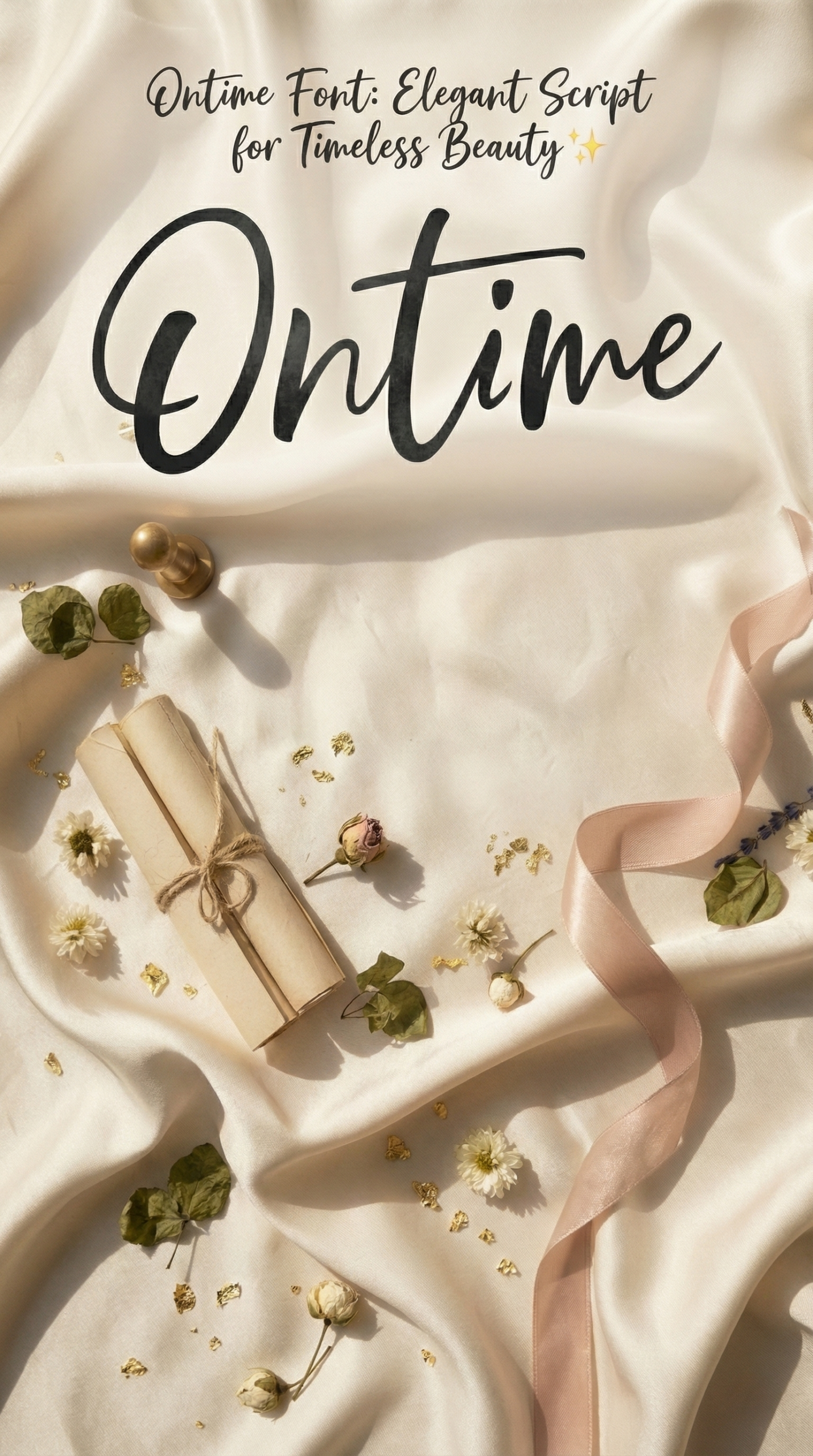 Ontime Font: Elegant Script for Timeless Beauty ✨