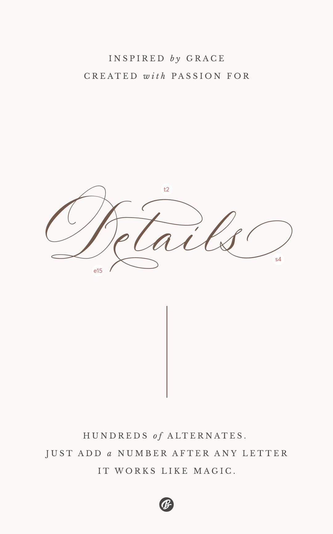 Font with Hundreds of Alternates