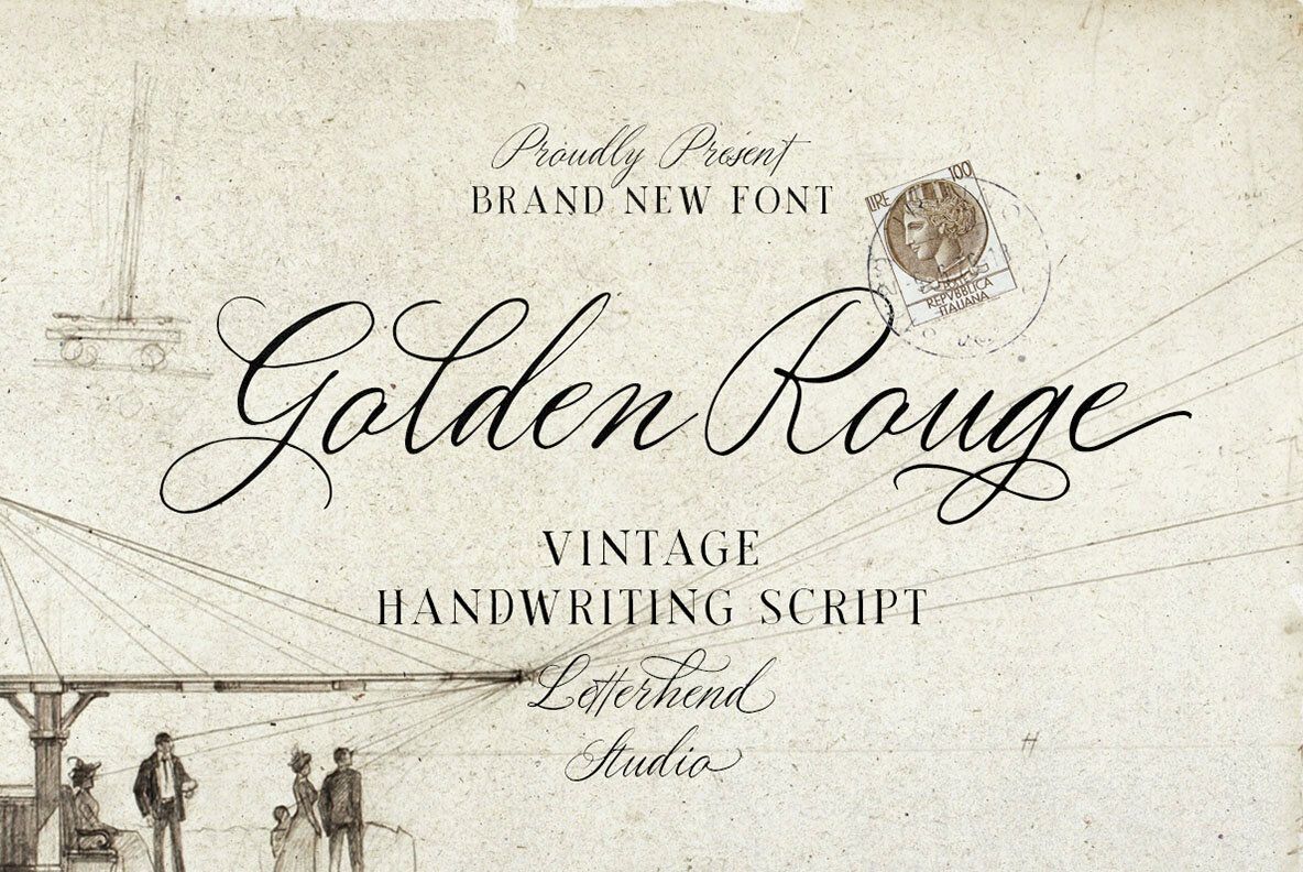 Golden Rouge Font — YouWorkForThem