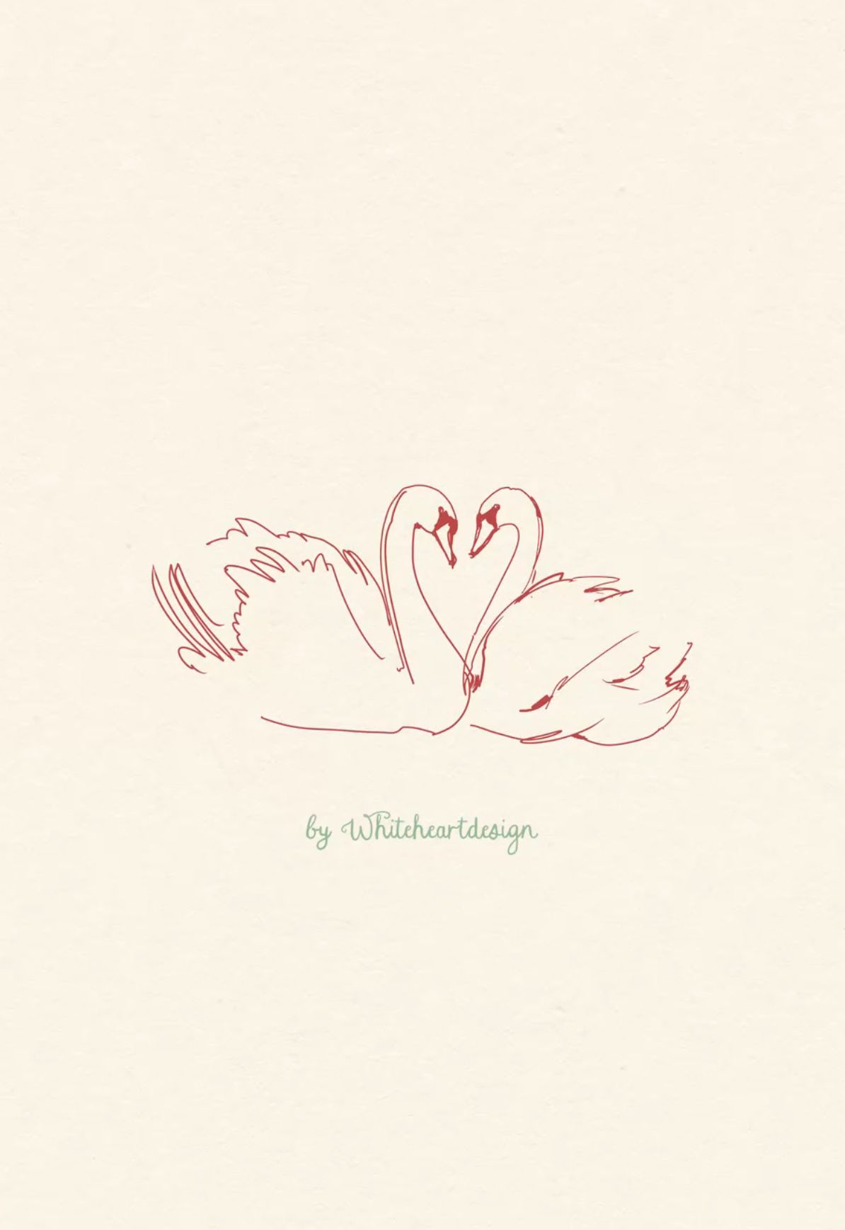 Romantic Wedding Clipart Bundle: Couoid, Love Couples & Swans in Red, Black, Blue