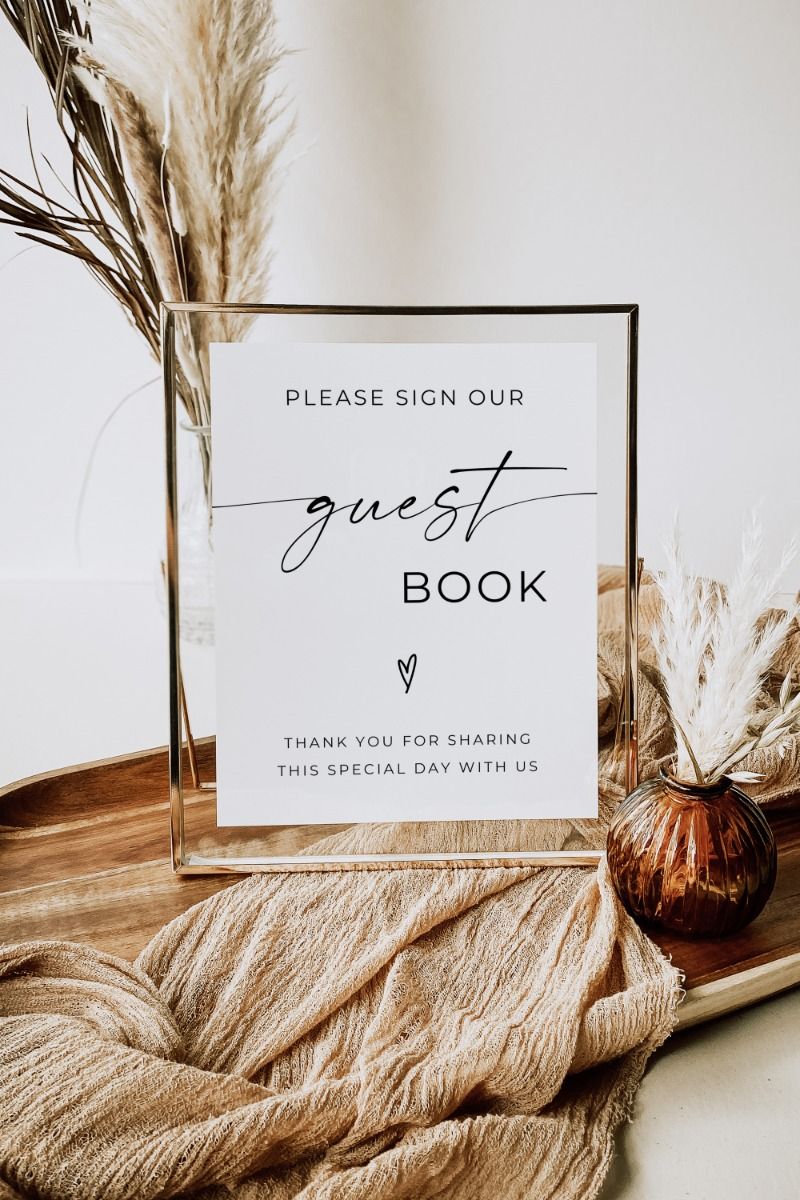 Wedding Guest Book Sign — Etsy