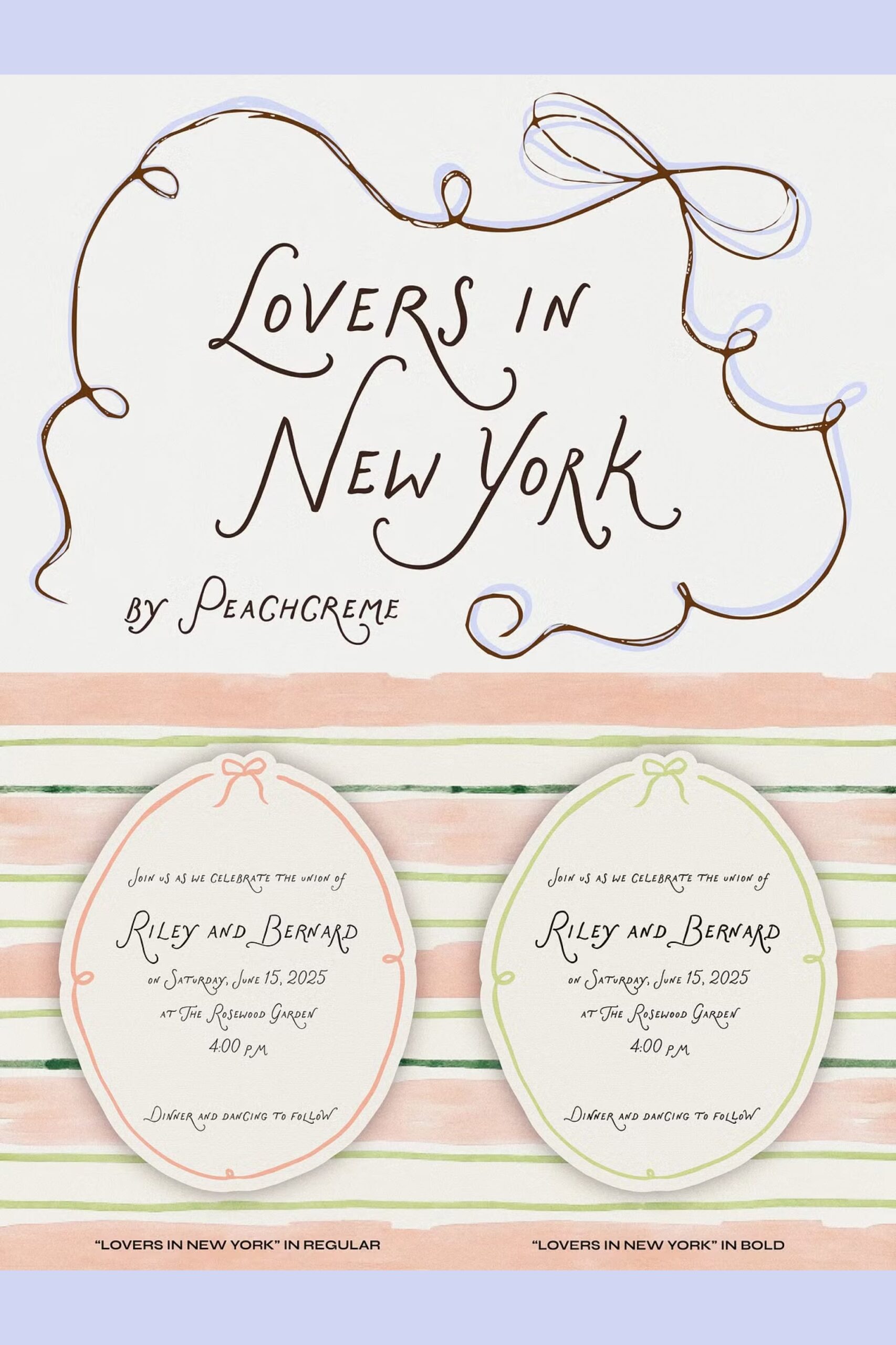 Lovers in New York – An Elegant Wedding Cursive Font