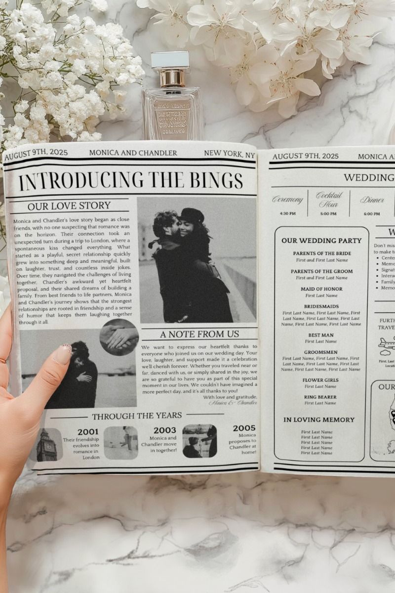 Create Your Dream Wedding with Our Customizable Newspaper Template