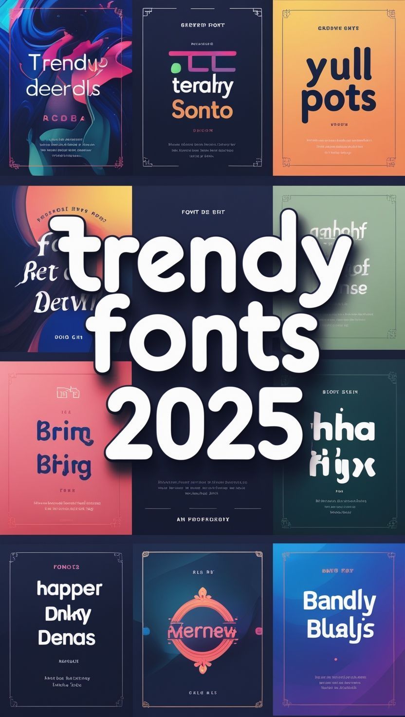 Trendy Fonts 2025: Elevate Your Creative Designs with Unique Lettering Styles