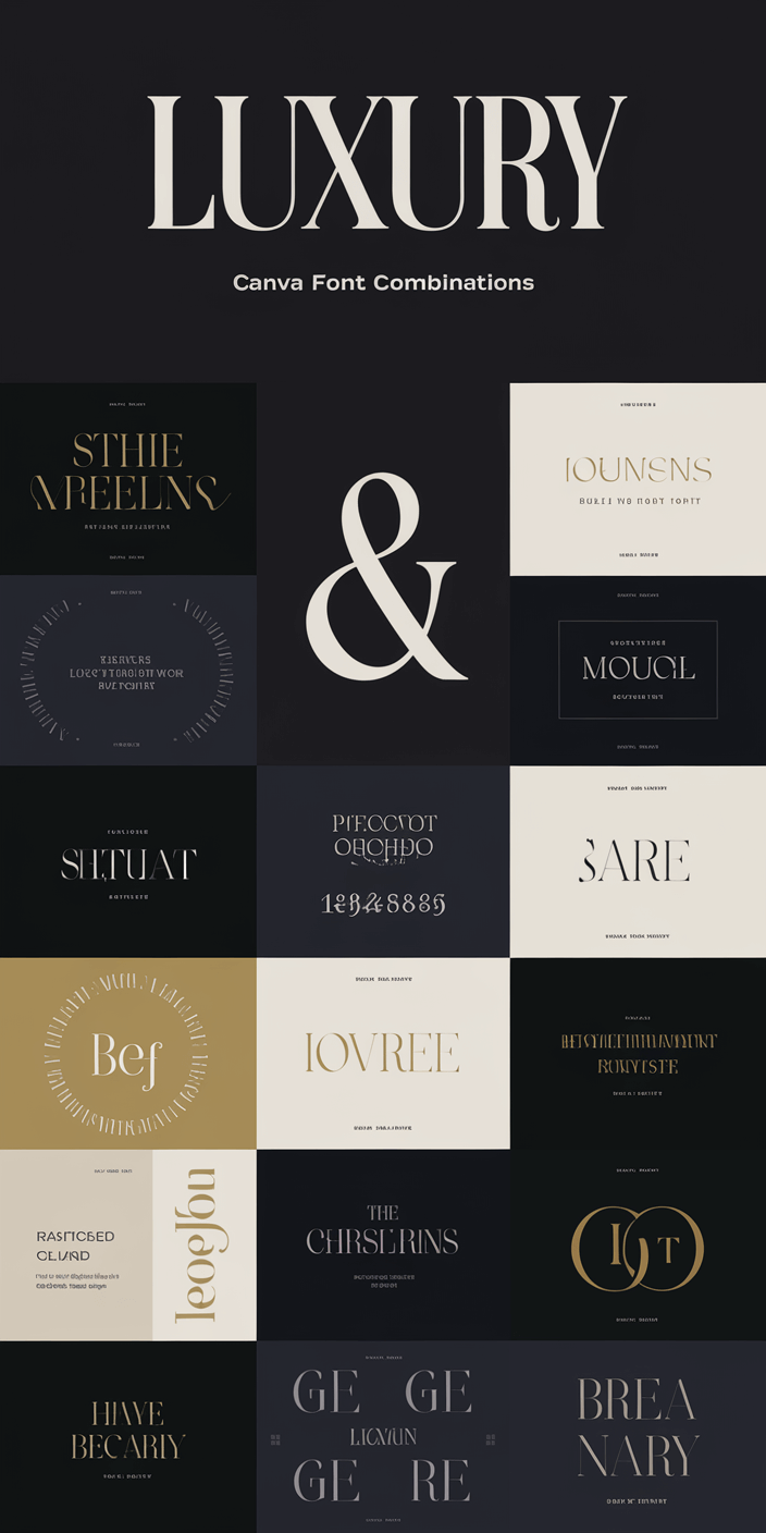 Elegant Canva Font Pairings for a Luxurious Look