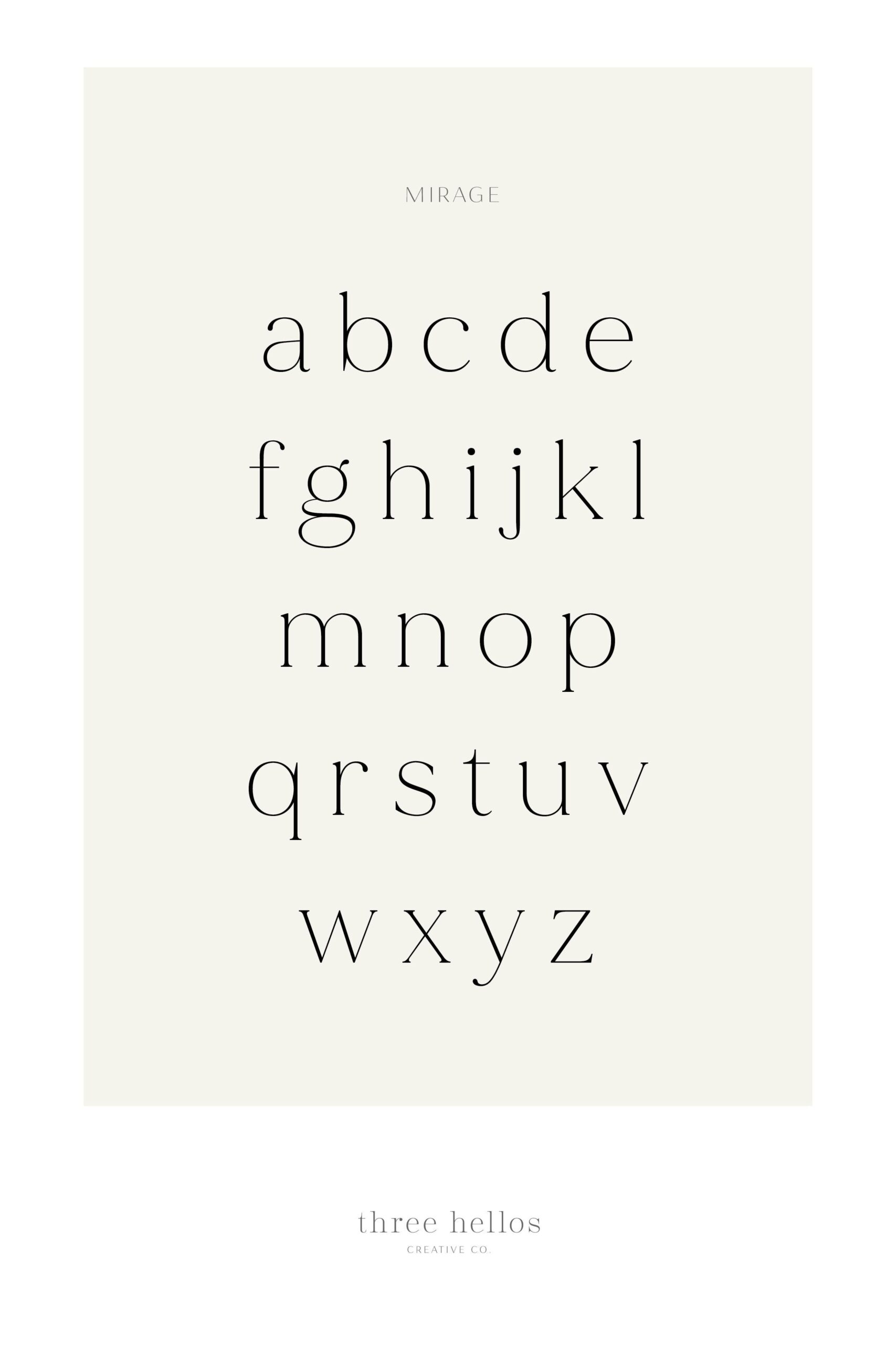SERIF FONTS FOR BRANDING DESIGN