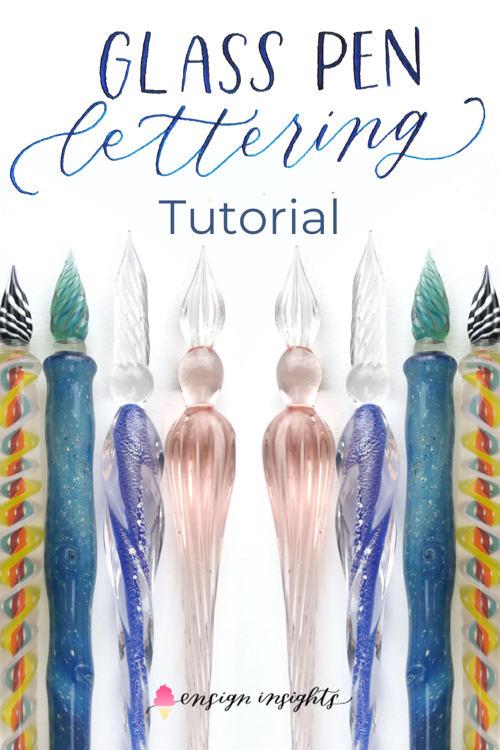 Glass Dip Pen Calligraphy Tutorial for Hand Lettering and Cursive Fonts