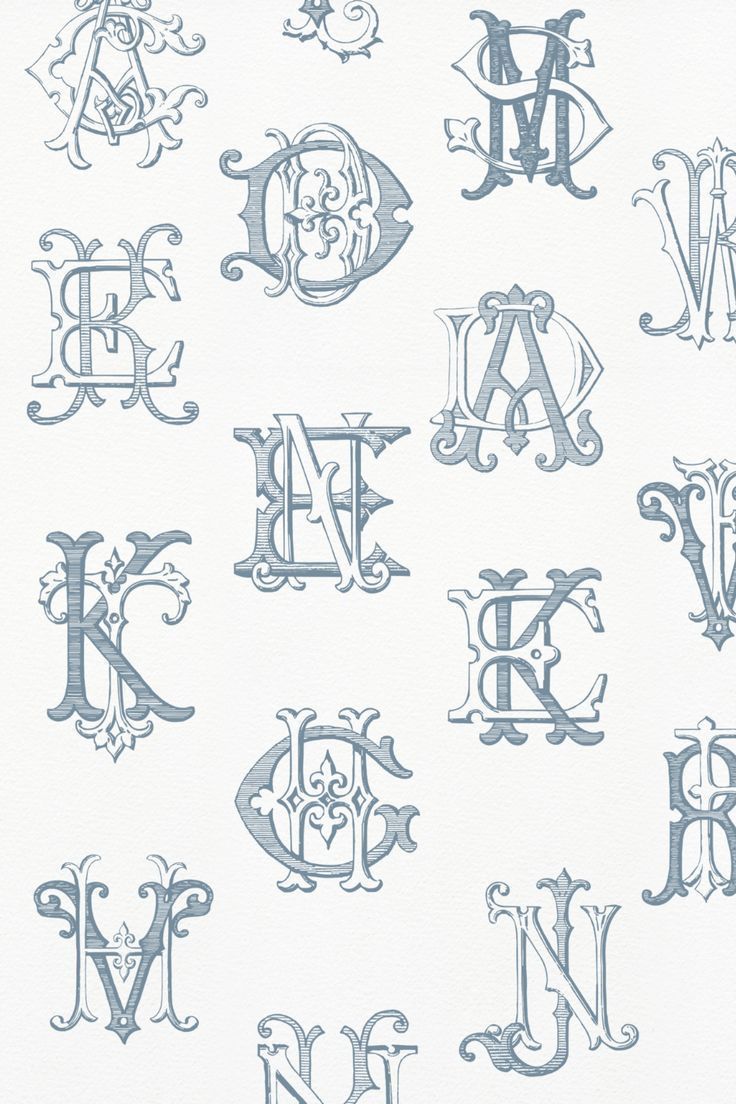 Vintage Monograms | Free monogram fonts, Monogram fonts, Vintage monogram