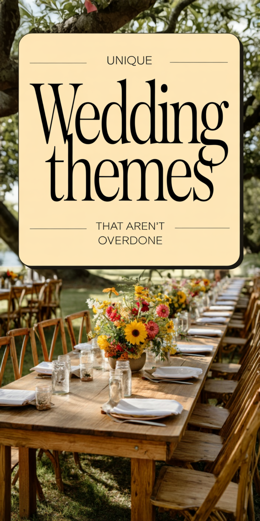 Unique Wedding Themes That Aren’t Overdone