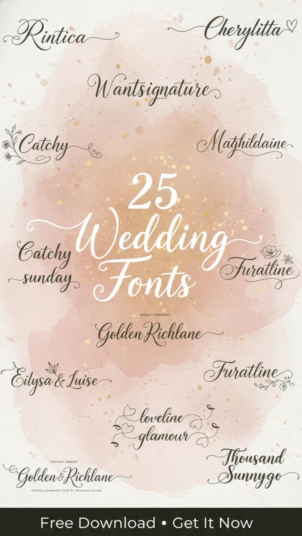 25 Romantic Wedding Fonts for Invitations