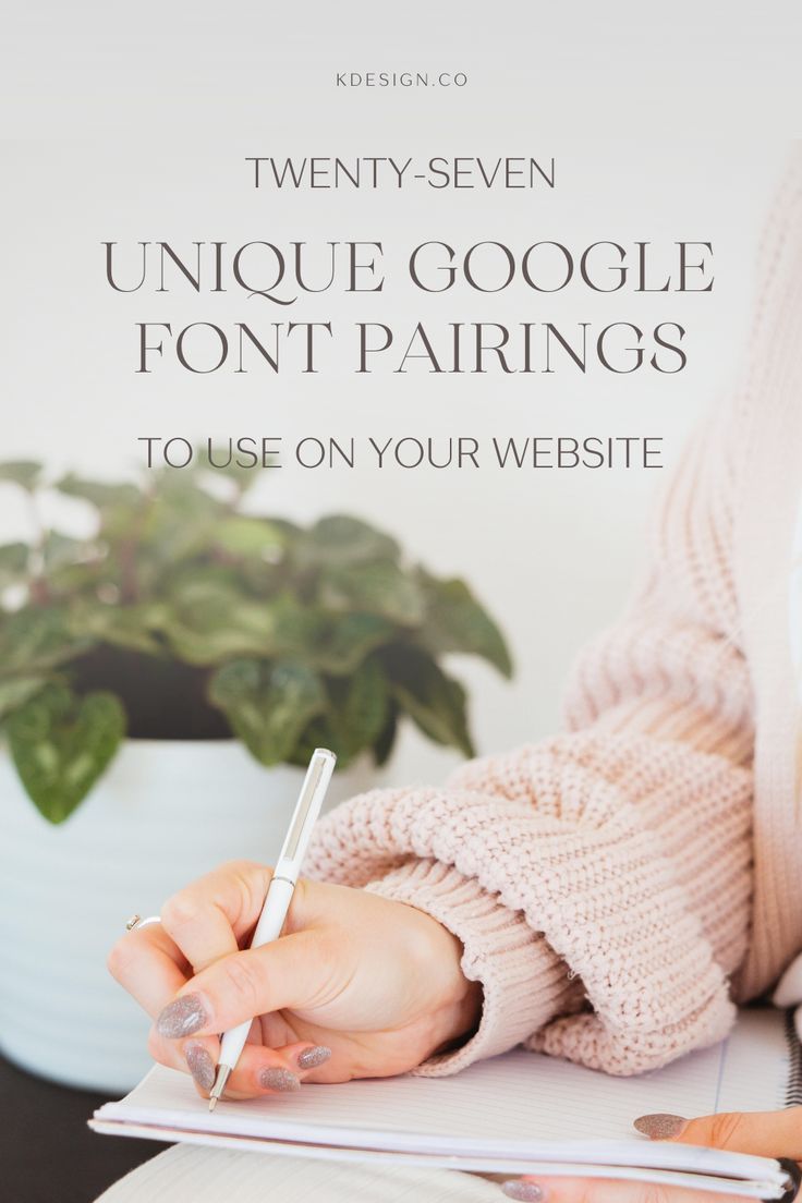 Unique Google Font Pairings