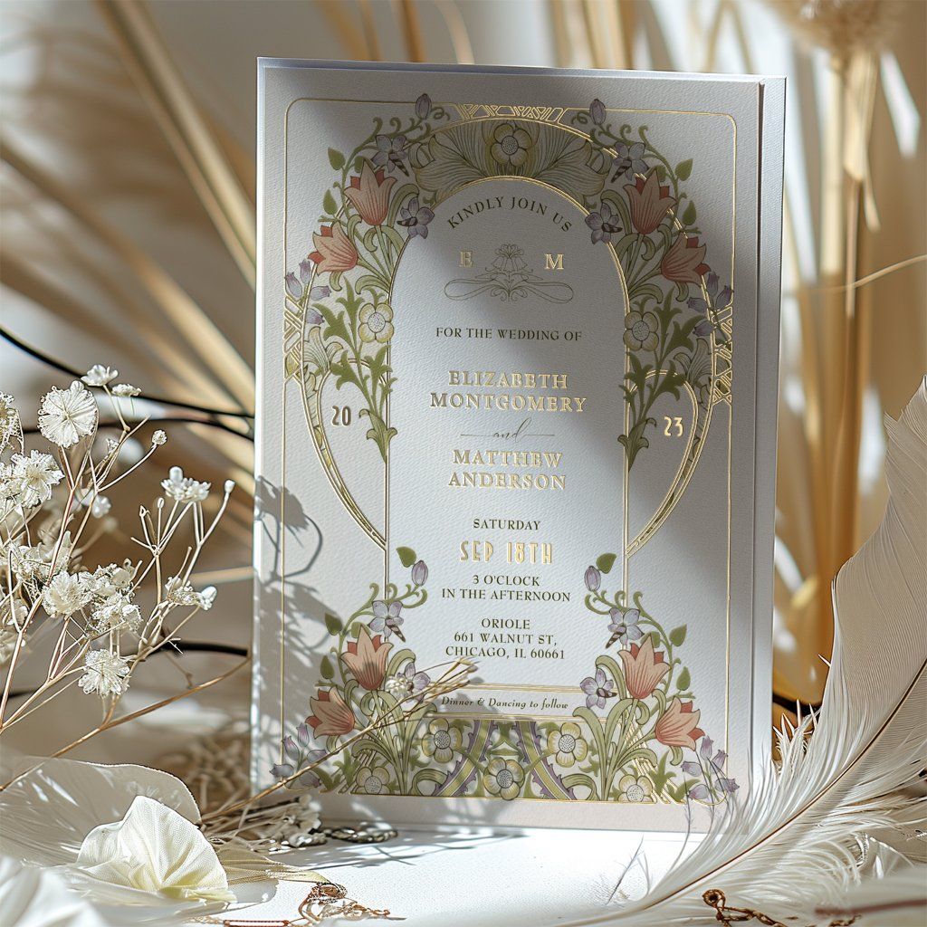 Vintage Belle Epoche Wedding by William Morris
