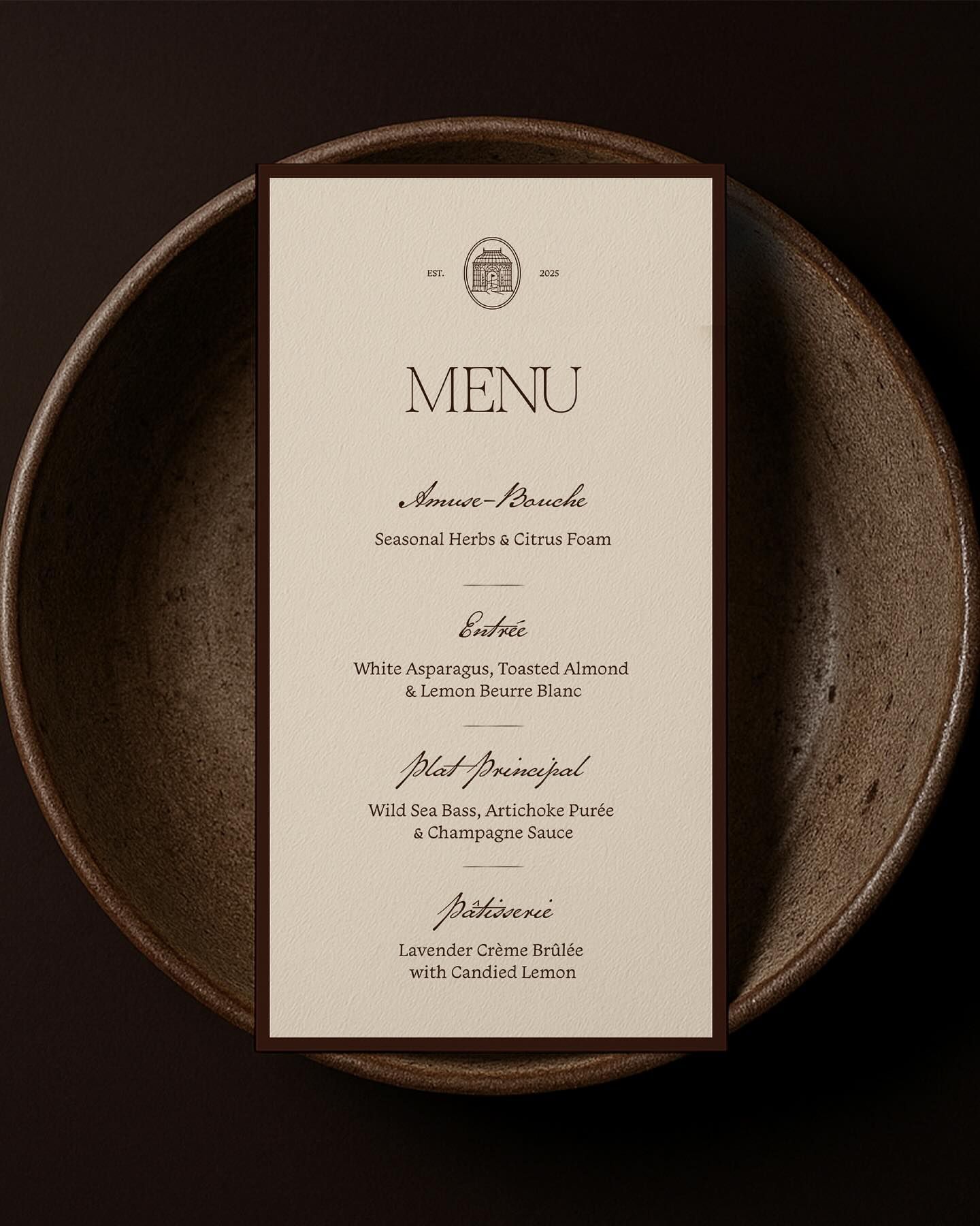 Restaurant Menu Design for Golf Club Branding