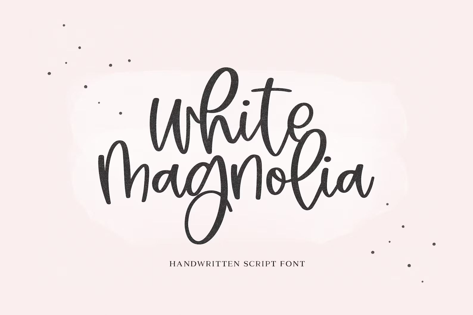 White Magnolia Font — Handwritten Script Font, Cricut Fonts, Procreate Fonts, Farmhouse Fonts, Fonts for Cricut, Bouncy Font, Cursive Font — Etsy