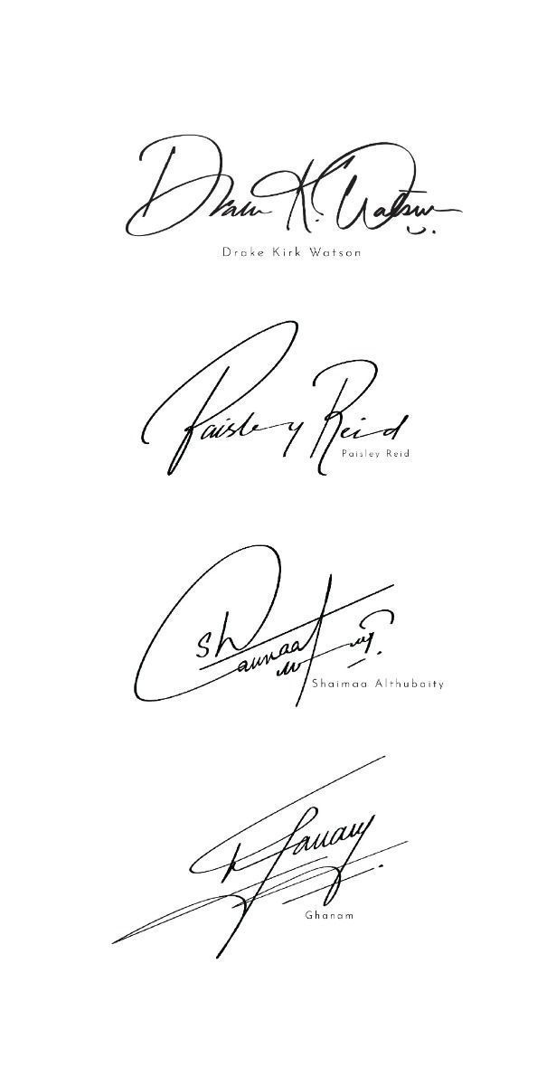 Custom Handwritten Signature